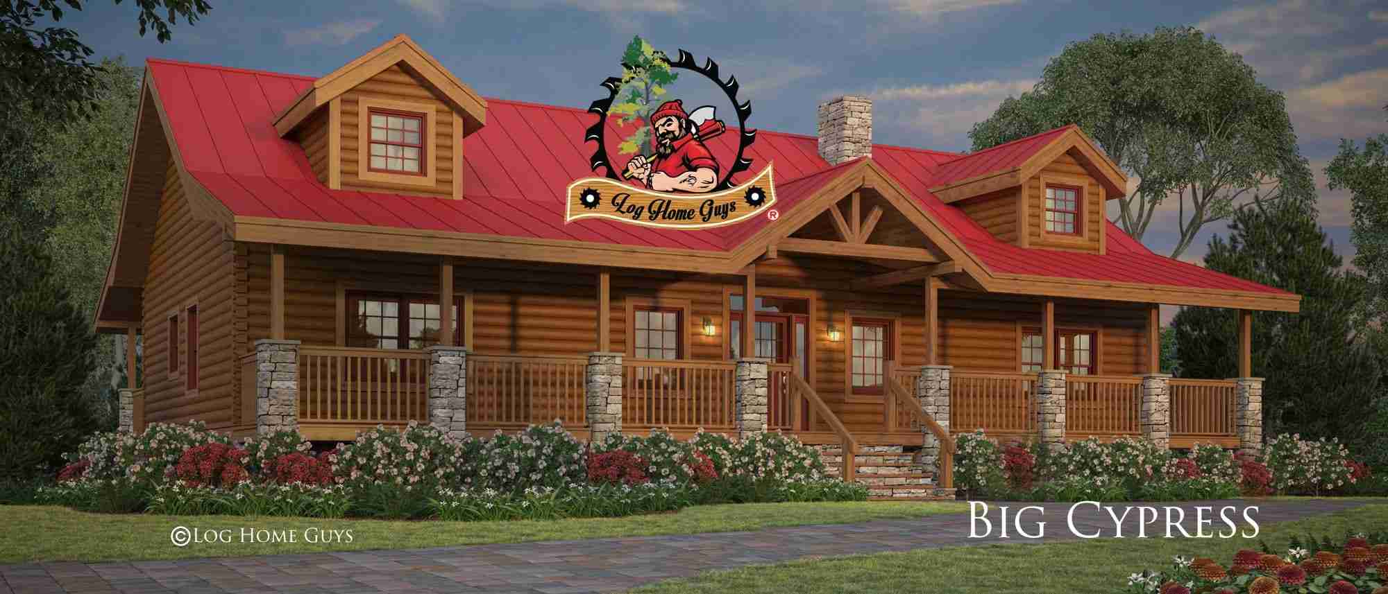 Big Cypress Log Home Red Roof