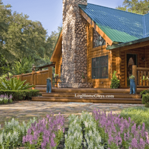 Shenandoah Cypress Log Home Right Exterior View Photo By Log Home Guys