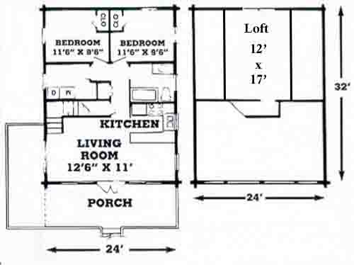 Carrabelle Log Home Floor Plan | Cypress Log Homes