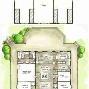 Haydens Peak Log Home Floor Plan