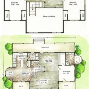 Little Shenandoah Log Home Floor Plan