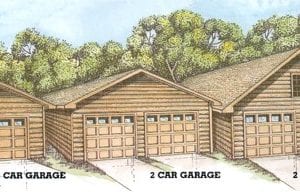 Suwannee Log Home Garages