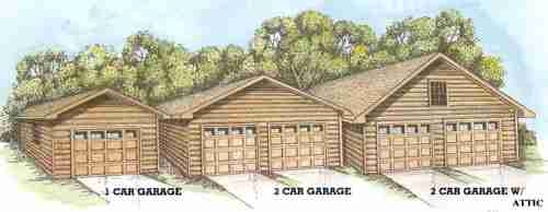 Suwannee Log Home Garages